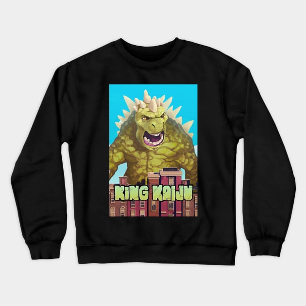 KING KAIJU CARTOON Crewneck Sweatshirt by BUDI FATHER